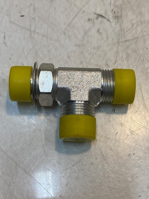 Parker 429335 Hydraulic Tee Adapter Fitting 22mm Thread 12mm ID
