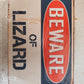 4 Qty Beware of Lizard Rustic Retro Signs V256 8"x12" (4 Qty)