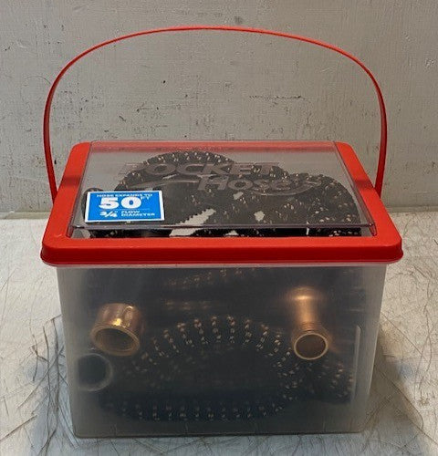 Pocket Hose Expands to 50ft 3/4" Flow Diameter