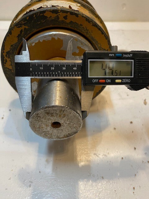 Top Carrier Track Roller SAE14 | 9-1/2" Long 6" Dia. 45mm Shaft Dia.