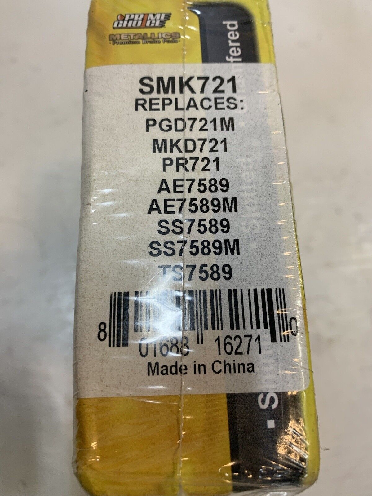 Prime Choice Auto Parts SMK721 New Front Semi Metallic Brake Pad Set