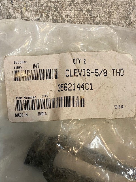 Pack of 2 Meritor Clevis-5/8 THD 3562144C1