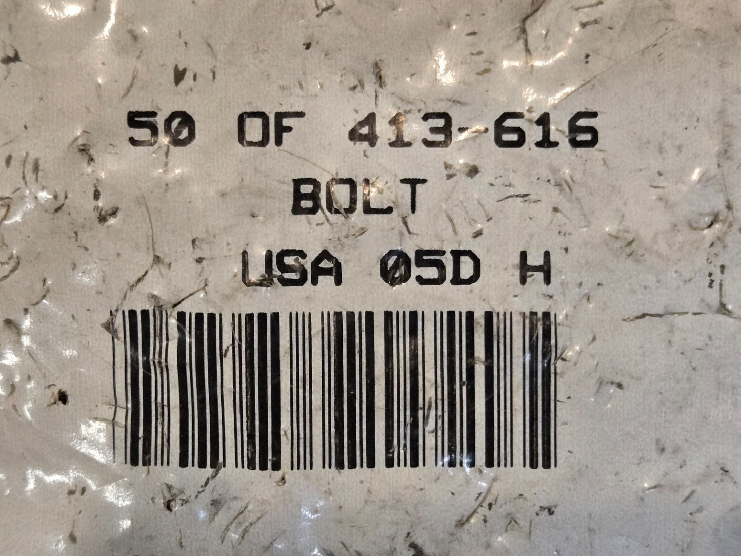 50 Quantity of Case 413-616 Hex Bolts | 3/8"-16 x 1" | 7/16" Hex (50 Quantity)