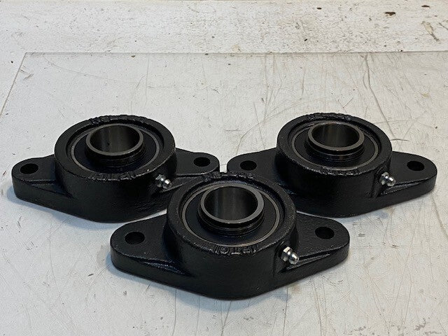 3 Quantity of IPTCI 2-Bolt Flange Bearing NFL206 SA206-20G 30mm Bore (3 Qty)