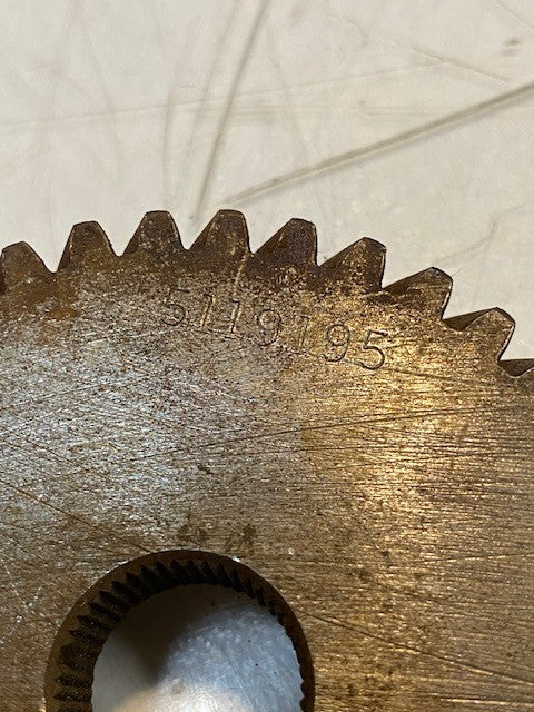 Detroit Diesel Blower Rotor Gear 5119195 | 3" Dia. 3/4" Thick 18mm Bore 39-Teeth