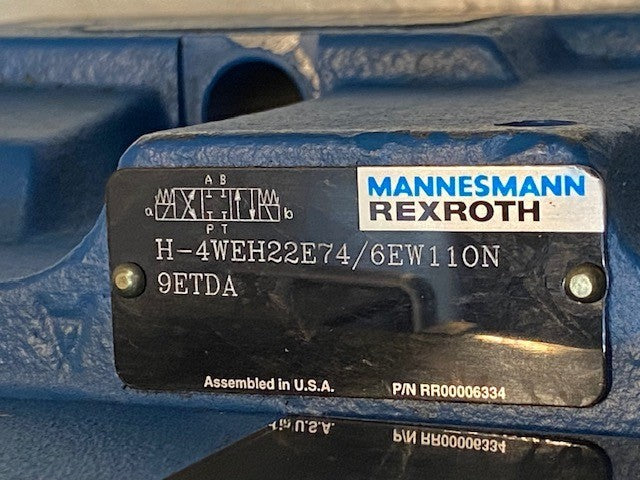 Mannesmann Rexroth Directional Control Valve H-4WEH22E74/6EW110N9ETDA