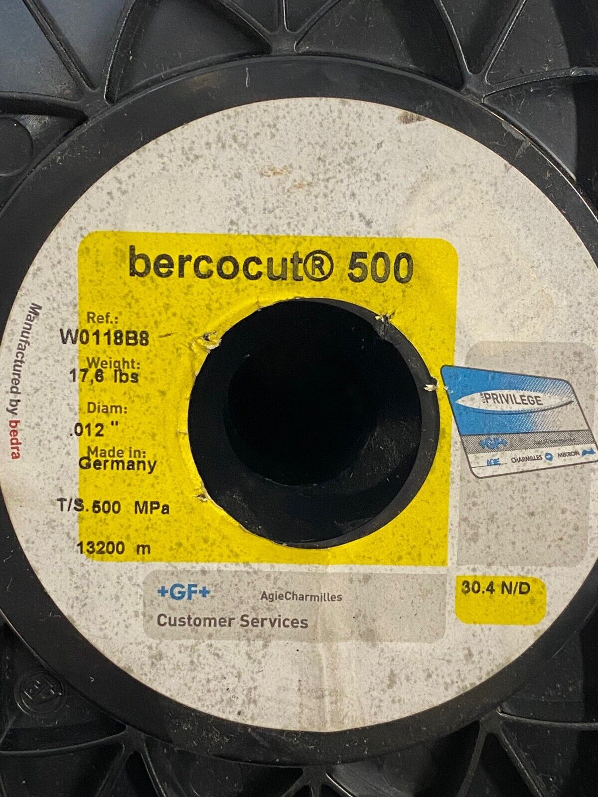 Bercocut Pro Brass Wire 500 W0118B8 17.6 lbs .012" Diameter 13200 m