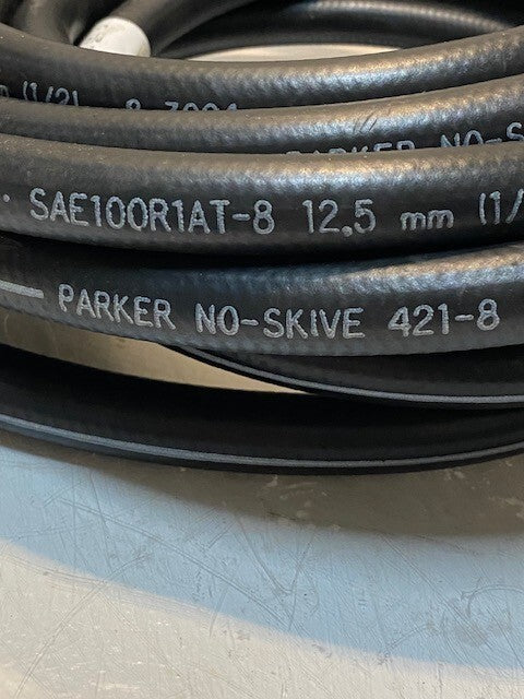Parker No-Skive 421-830 Hose 30ft Long | SAE100R1AT-8 | 8-3Q04