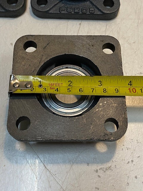3 Quantity of PEER 4-Bolt Flange FS205 Insert Bearings FH205-16 (3 Quantity)