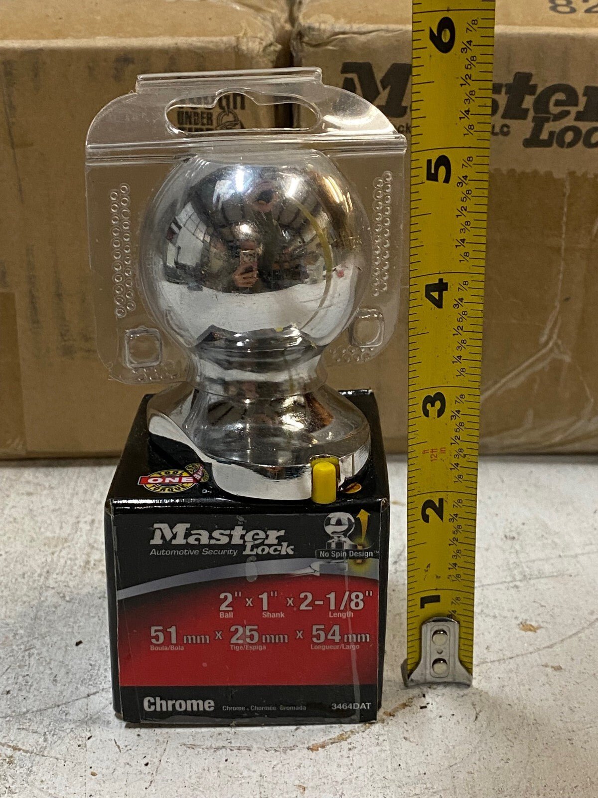 18 Qty of Master Lock 3464DAT 2" Ball x 1" Shank x 2-1/8" Length (18 Quantity)