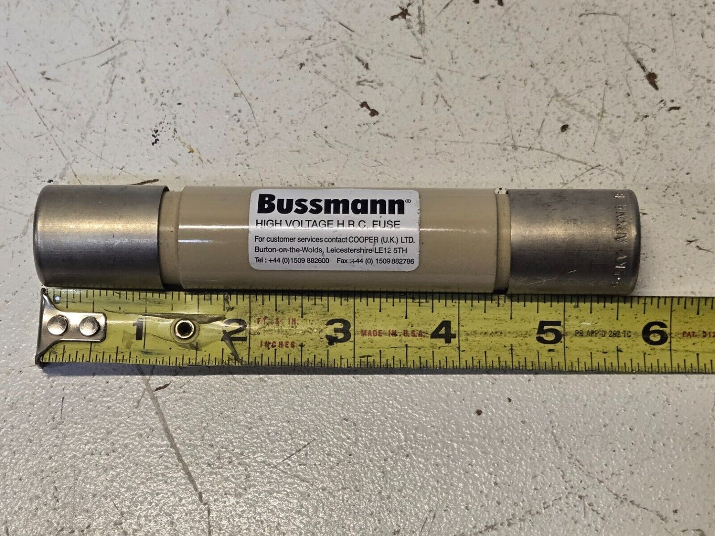 Bussmann High Voltage H.R.C. Fuse 5.5kV ABWNA 1E 38/14