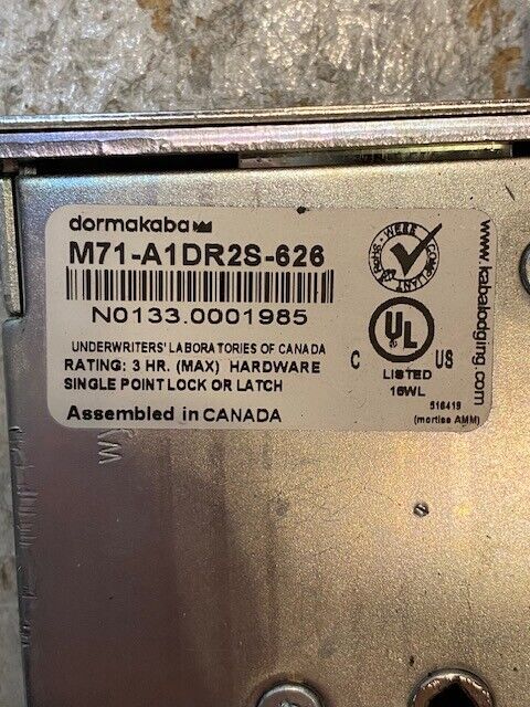 Dormakaba M71-A1DR2S-626 Electronic Lock Body