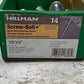 5 Quantity of Hillman Screw Bolts 5/8"x4" 372229 (5 Quantity)