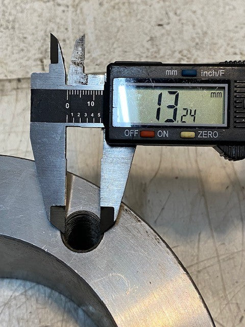 J-A Pneumatic Rotary Quick Collet Chuck 7-5/8" Dia. 3-1/8" Wide 130mm Bore