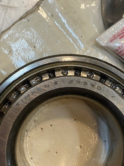Set of 2 Different Timken Bearings 25590 (83mm OD) & 02872 (73mm OD)