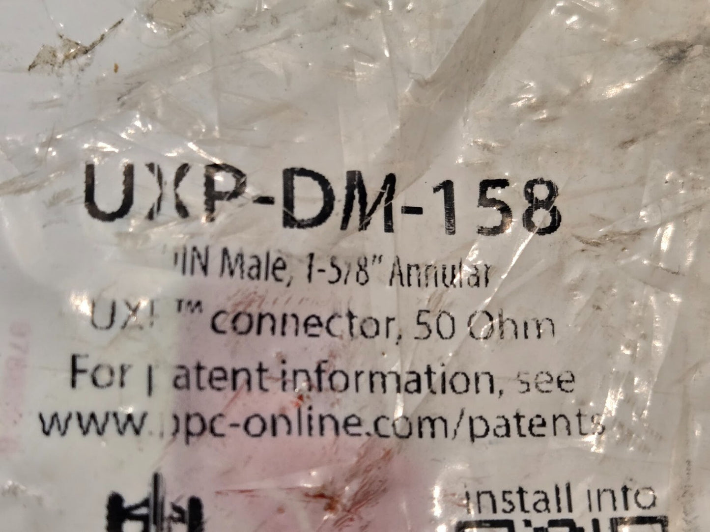 PPC UXP Din Connector UXP-DM-158 | 071812 | 50 Ohm | 1-5/8" Annular Connector