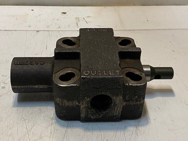 Carter Tool 72-122VR Hydraulic Valve 18mm Shaft 30mm Bore 9" L 5" W 3" H