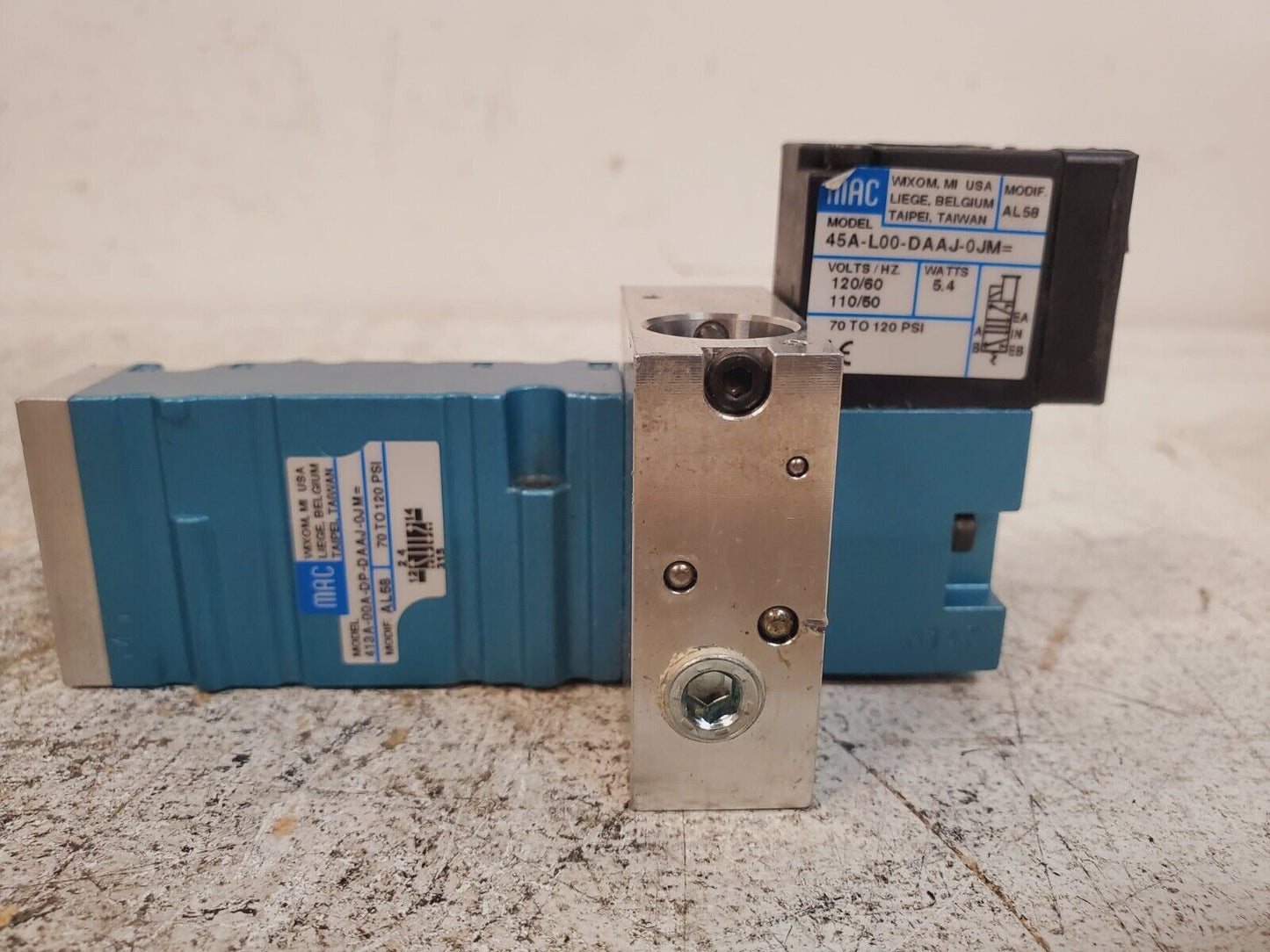 MAC Solenoid Valve 413A-00A-DP-D A AJ-0JM | 45A-L00-DAAJ-0JM