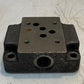 Vickers Hydraulic Valve Block Subplate 4-1/2" x 4" x 1-1/2" 17mm Bore