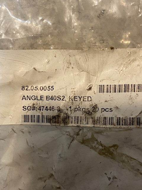 20 Quantity of 82.05.0055 Series 50 Keyed Angles B40S2 (20 Quantity)