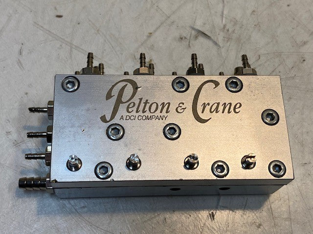 Pelton & Crane A DCI Company Air or Water Manifold Valve Block 3-3/4" L 1-7/8" W