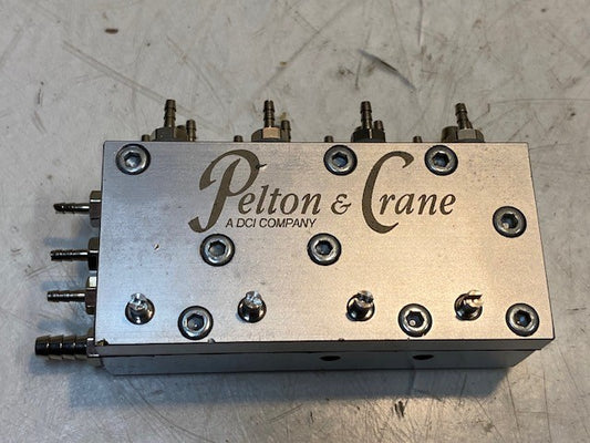 Pelton & Crane A DCI Company Air or Water Manifold Valve Block 3-3/4" L 1-7/8" W