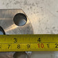 2 Quantity of Steel Hydraulic Fluid Flanges ML 29mm Bore 14mm Bolt Holes (2 Qty)