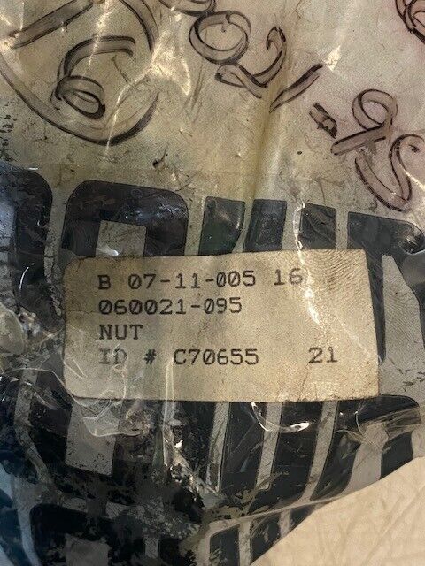 20 Quantity of Jam Hex Nuts for Crown 060021-095 | 37mm OD 23mm ID (20 Quantity)