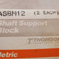 2 Qty of Thomson Linear Guide Shaft Blocks | Aluminum | 12 mm ASBM12 (2 Qty)