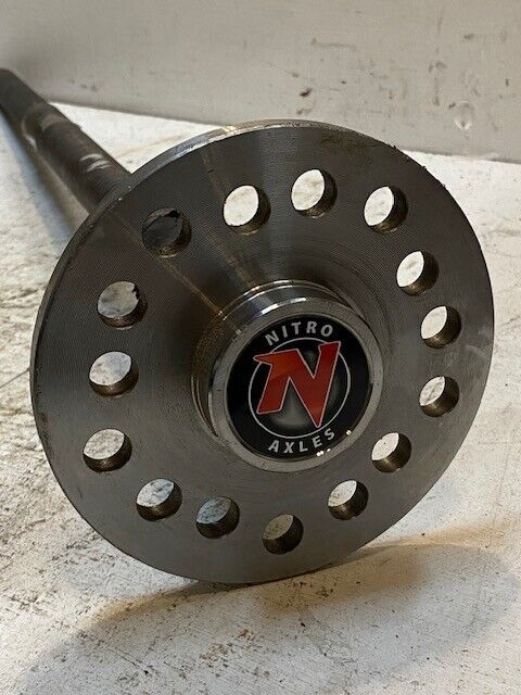 Nitro Axle Shaft 28-Spline 30mm End 15-Bolt 14mm Holes 6-1/2" Wide 33-1/2" Long