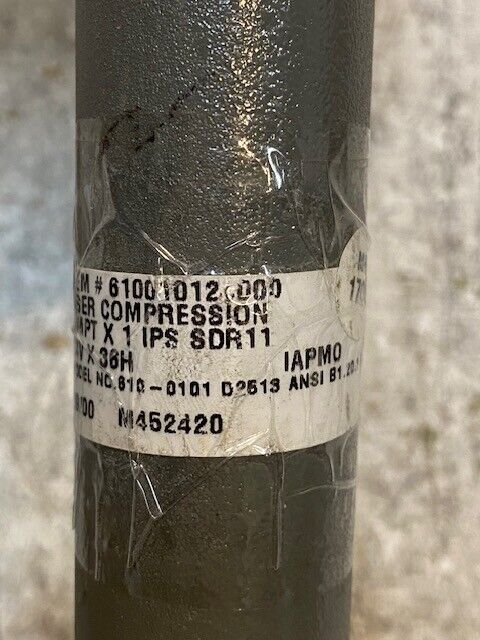 Central Riser Compressor 61001012.000 | 1 MPT x 1 IPS SDR11 | 24V x 36H M452420