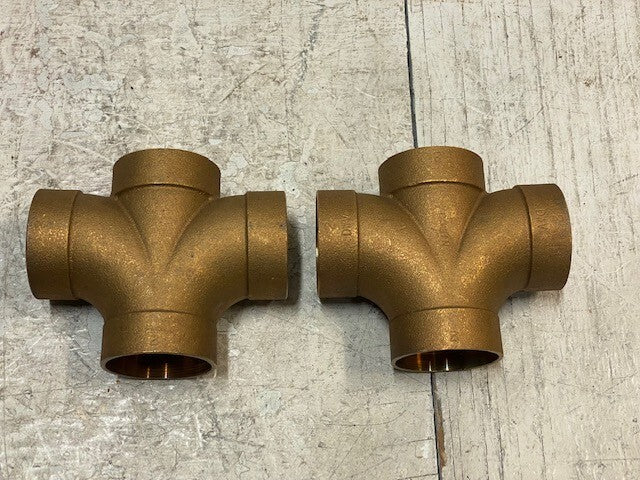 2 Qty of Nibco 2DWV 2x2x2x2 Double San Tee Casts (2 Quantity)
