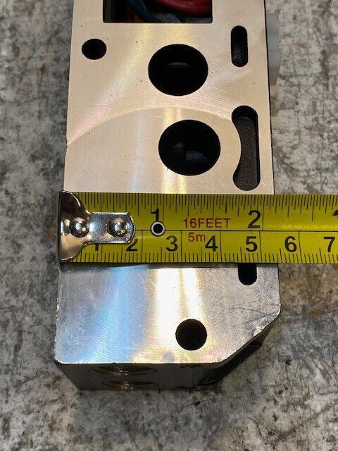 Pneumatic Solenoid Sub-Base Manifold 6" Long 2-1/8" Wide 1-7/8" Deep