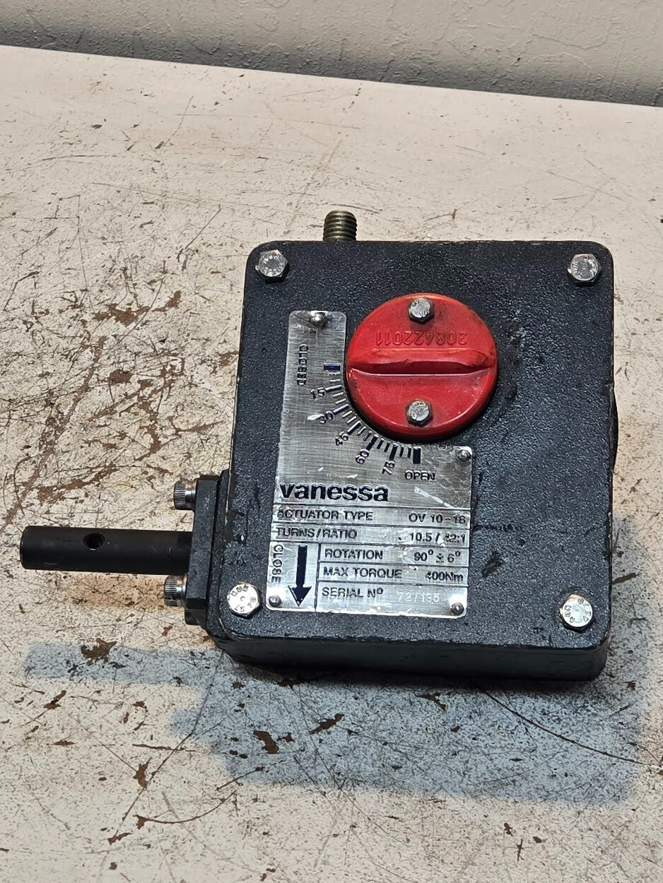 Vanessa OV 10-18 Actuator Valve | Turns/Ratio 10.5/42:1 | Max Torque 400 Nm