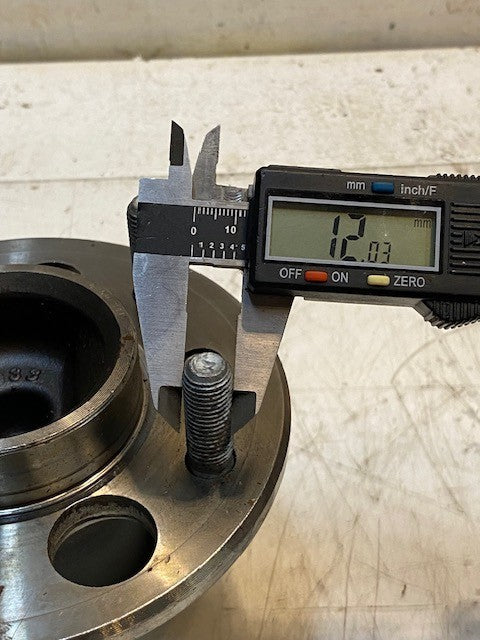 Wheel Bearing & Hub Assembly 5-Bolt 033-289S | 6" Dia. 70mm Bore OD 12mm Bolts