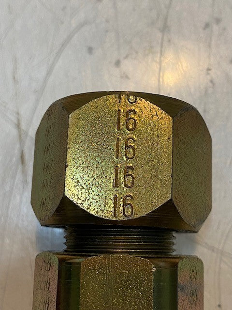 Hydraulic Check Valve Hose Fitting 06916, 16, ANE, Z, ADE, 2-3/4" L 38mm OD