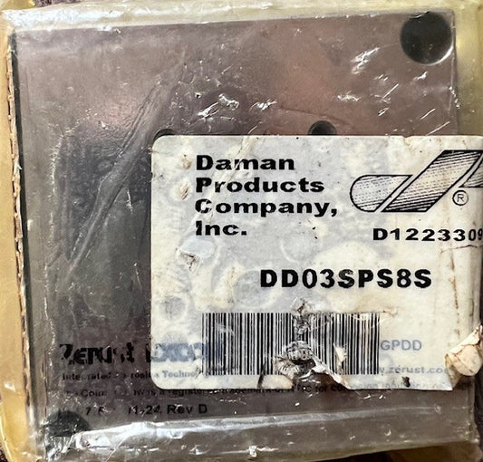 Daman Products DD03SPS8S Side-Ported Hydraulic Subplate D1223309