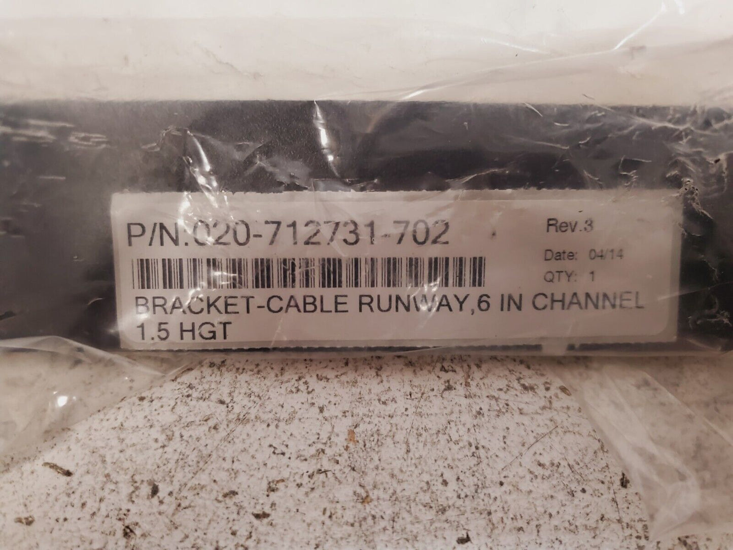 Bracket-Cable Runway 6" Channel 1.5HGT  020-712731-702