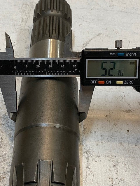 Shaft Assembly 15-1/2" Long 6 Spline 35mm End | 20 Spline 44mm End