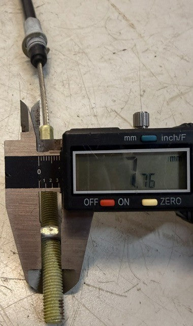 Throttle Shift Cable With Threaded Metal End Rods & Connectors Assembly Unit