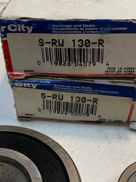 2 Quantity of Motor City Wheel Bearings S-RW 130-R | RW130R | 6308D (4 Qty)