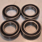 4 Quantity of RB Tech Bearings 6008 RS/C3 | 68 mm OD x 40 mm Bore (4 Qty)