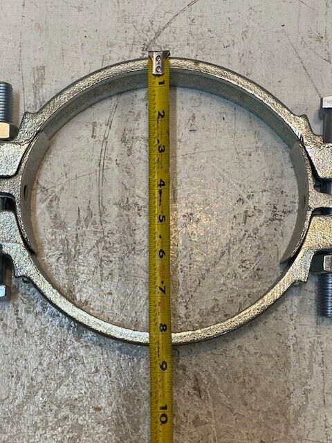 Dixon 875 Double Bolt Clamp 8" Diameter 11" Long 8-1/4" Wide 1-3/8" Thick