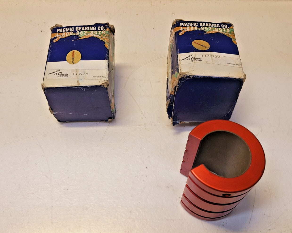 2 Quantity of Pacific Bearing Linear Bearings FLCN20 (2 Qty)