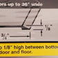 6 Qty. of M-D Building Products 36" Satin Nickel Flat Top Threshold 49010(6 Qty)