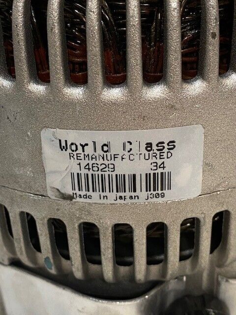 World Class Remanufactured Alternator 14629, J309 AZ Duralast