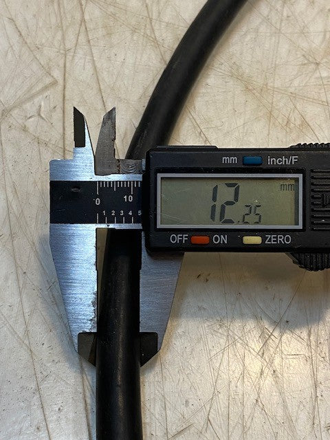 Vintage Auto Battery Ground Cable Flexible Rubber 18-1/2" Long 1 GA SAE J1127