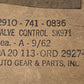Auto Gear & Parts Valve Control SK971 | 2910-741-0836 | DA20 113-ORD 29274
