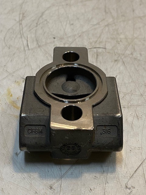 Hydraulic Valve Body Manifold CF8M 316 | 3-1/4" Long 2-3/8" Wide 34mm Bore