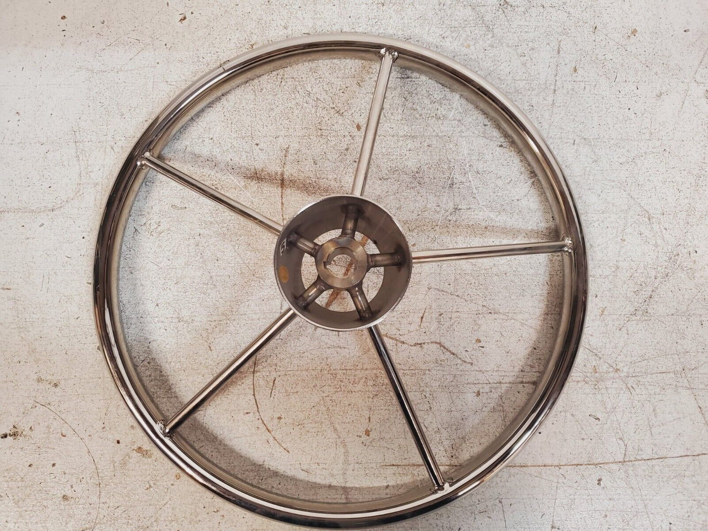 Destroyer Boat Steering Wheel 15-1/2" Diameter 5 Spoke